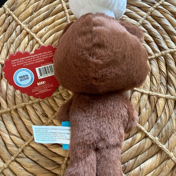 NEW Bark Box Teddy Baker Valentine’s Dog Plush Toy - Picture 3 of 5